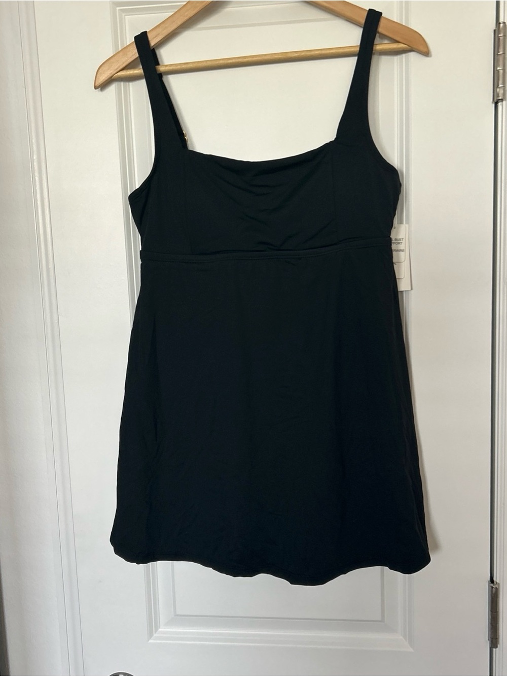 Leilani Black Swim Dress Size 8 One Piece Swimsuit- NWT- Underwire